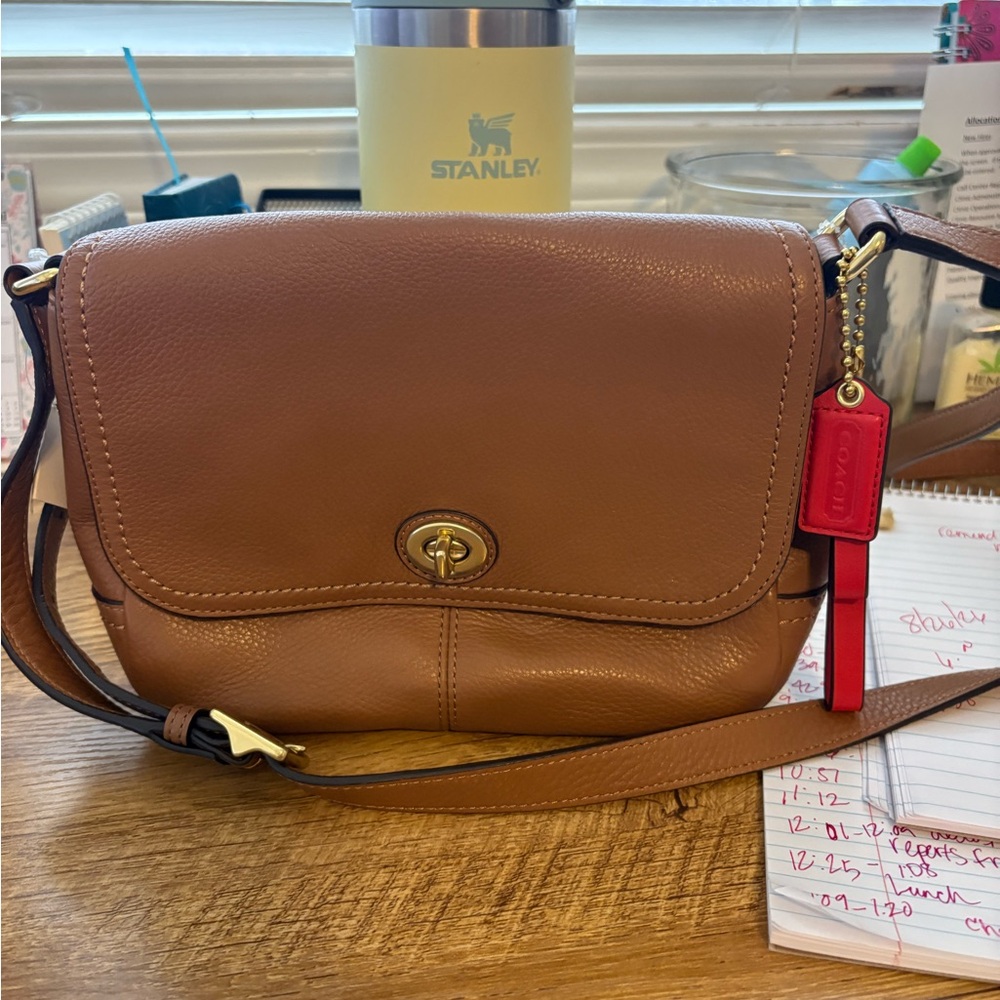 Coach Brown Leather Crossbody Bag